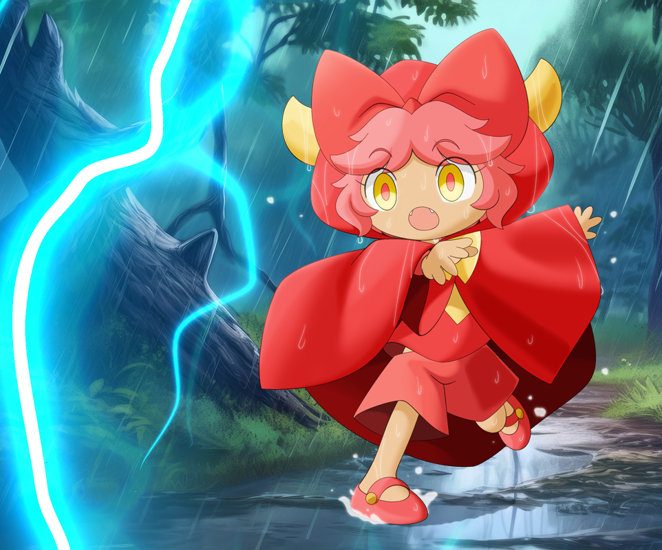 熱帯雨林を探検するサニアちゃん